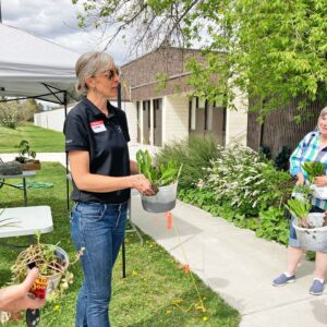 Joanna Tschudy teaches a landscape design course in Calgary Alberta