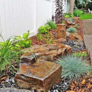 Beautiful rock garden landscape design in Calgary